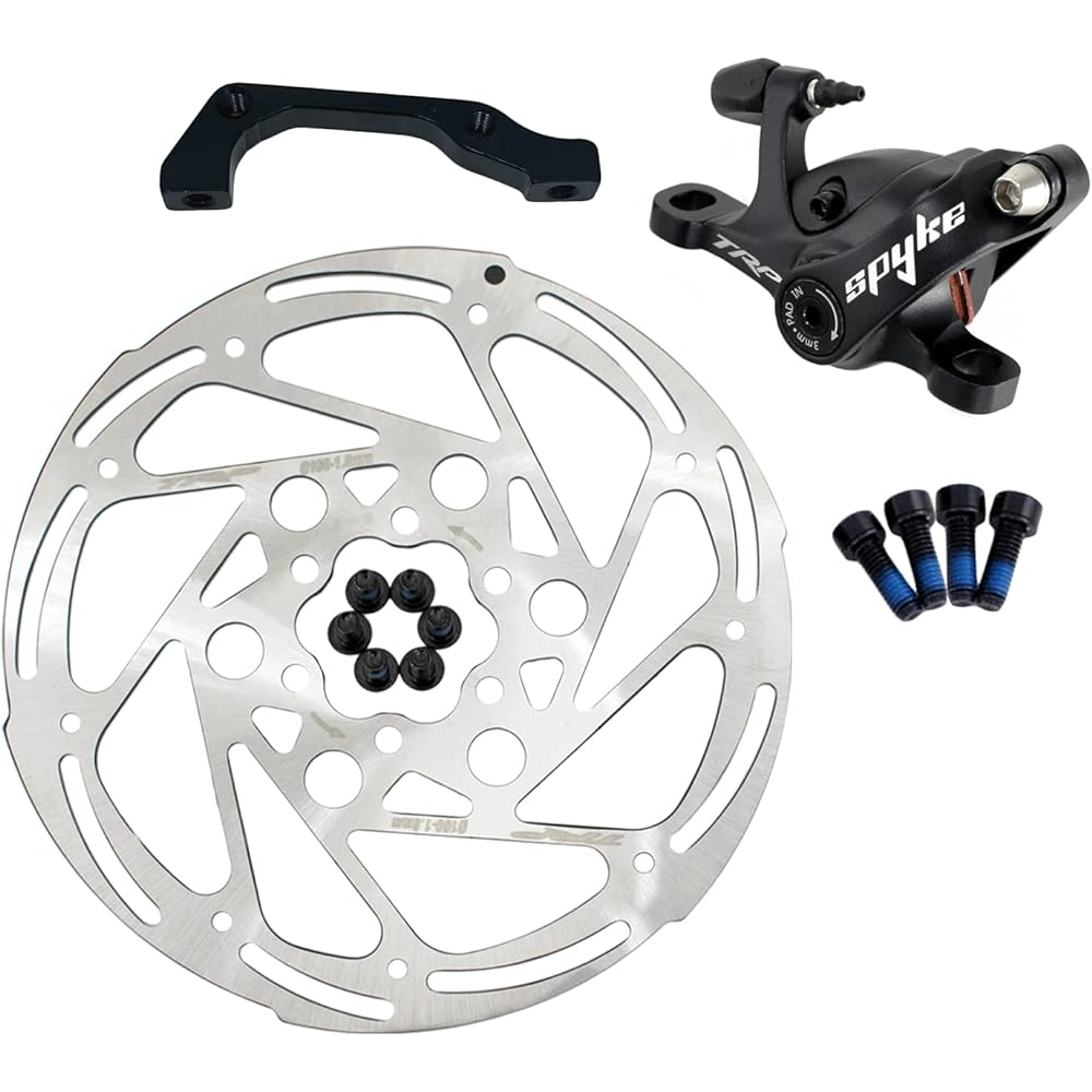 TRP SPYKE MTB Alloy Mechancial Disc Brake Set 160mm Rotor, Front and Rear, MH1704