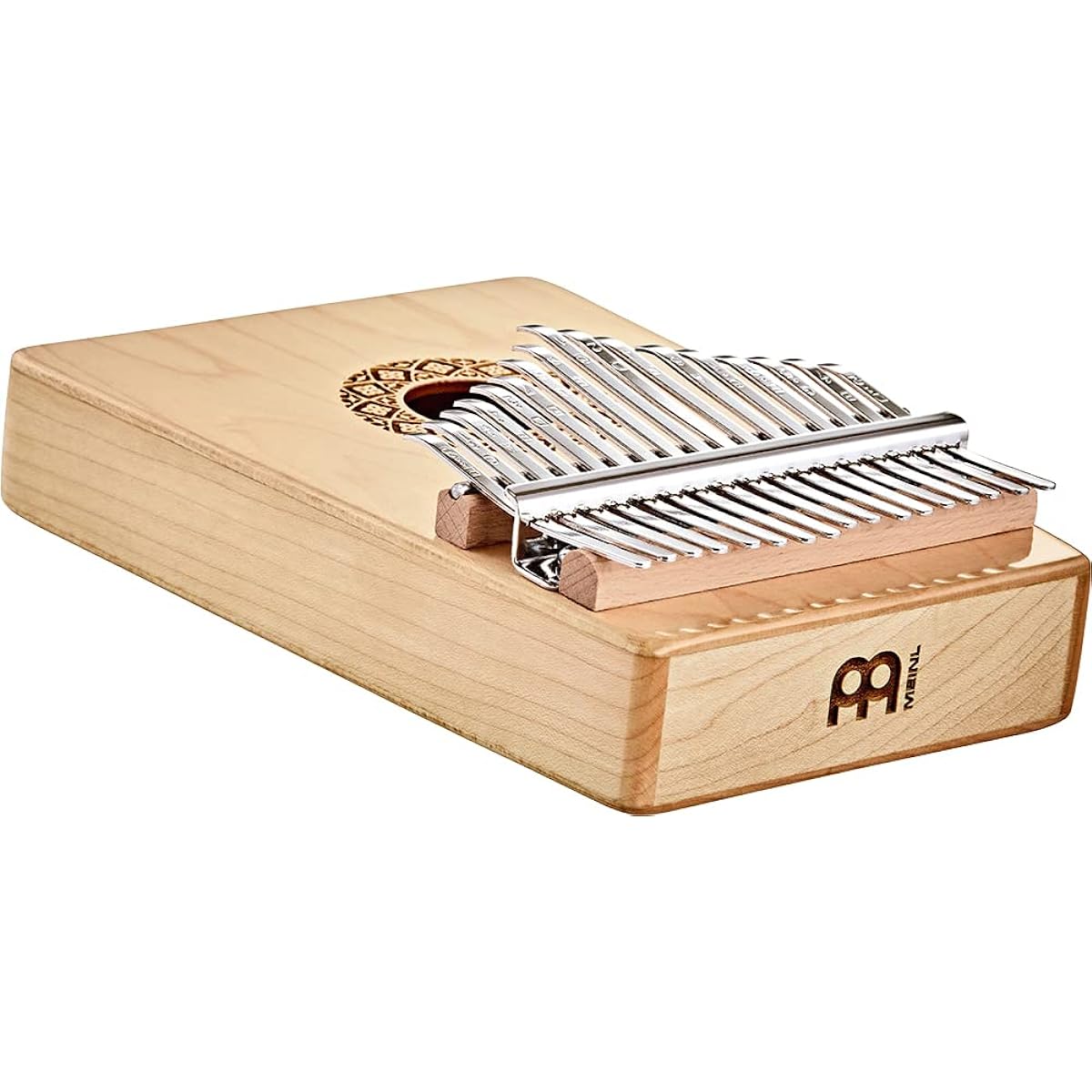 MEINL KL1709H Kalimba with sheet music and instruction book set, sound hole, maple, gloss finish, Meinl