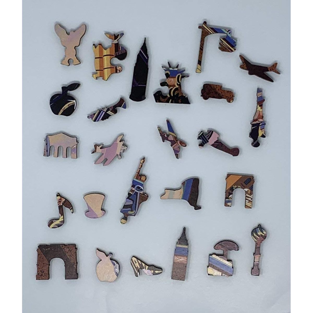 Wooden New York Puzzle - New York City Chrysler's - 334 Unique Pieces Nautilus Puzzles Made in the USA