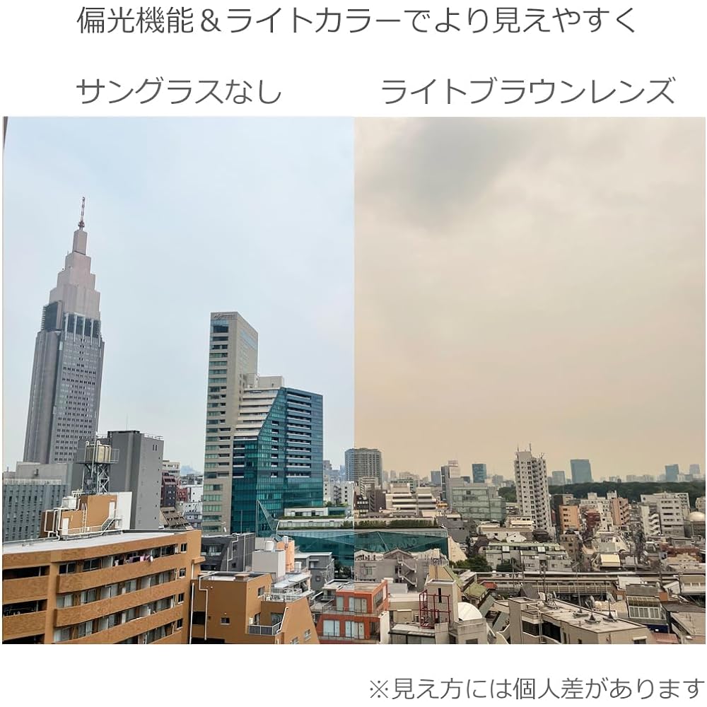 [Eight Tokyo] Polarized Sunglasses Light Color Lightweight [Sabae Lenses] TAC-2044