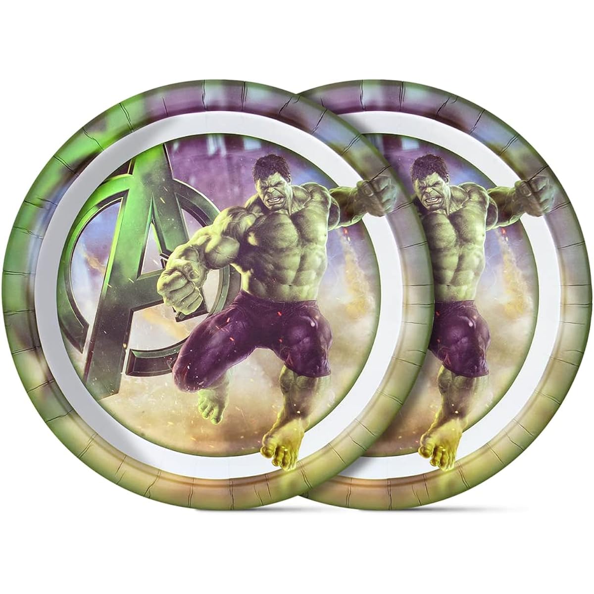 Hulk Party Plates for Hulk Party 24 7" Birthday Plates