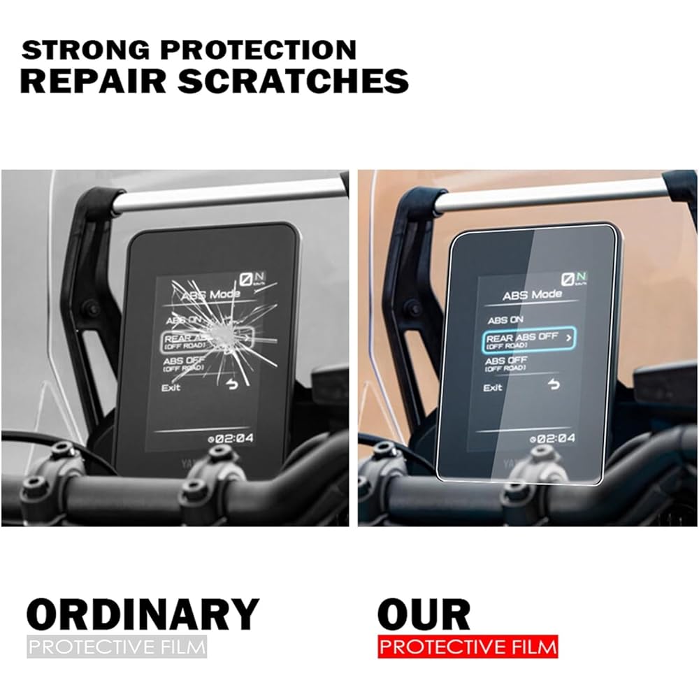 Fits for Yamaha Tenere700 Scratch Cluster Screen T700 T7 2022 Accessories Dashboard Protective Instrument Film Protector Instrument (Color : 4 x pcs)