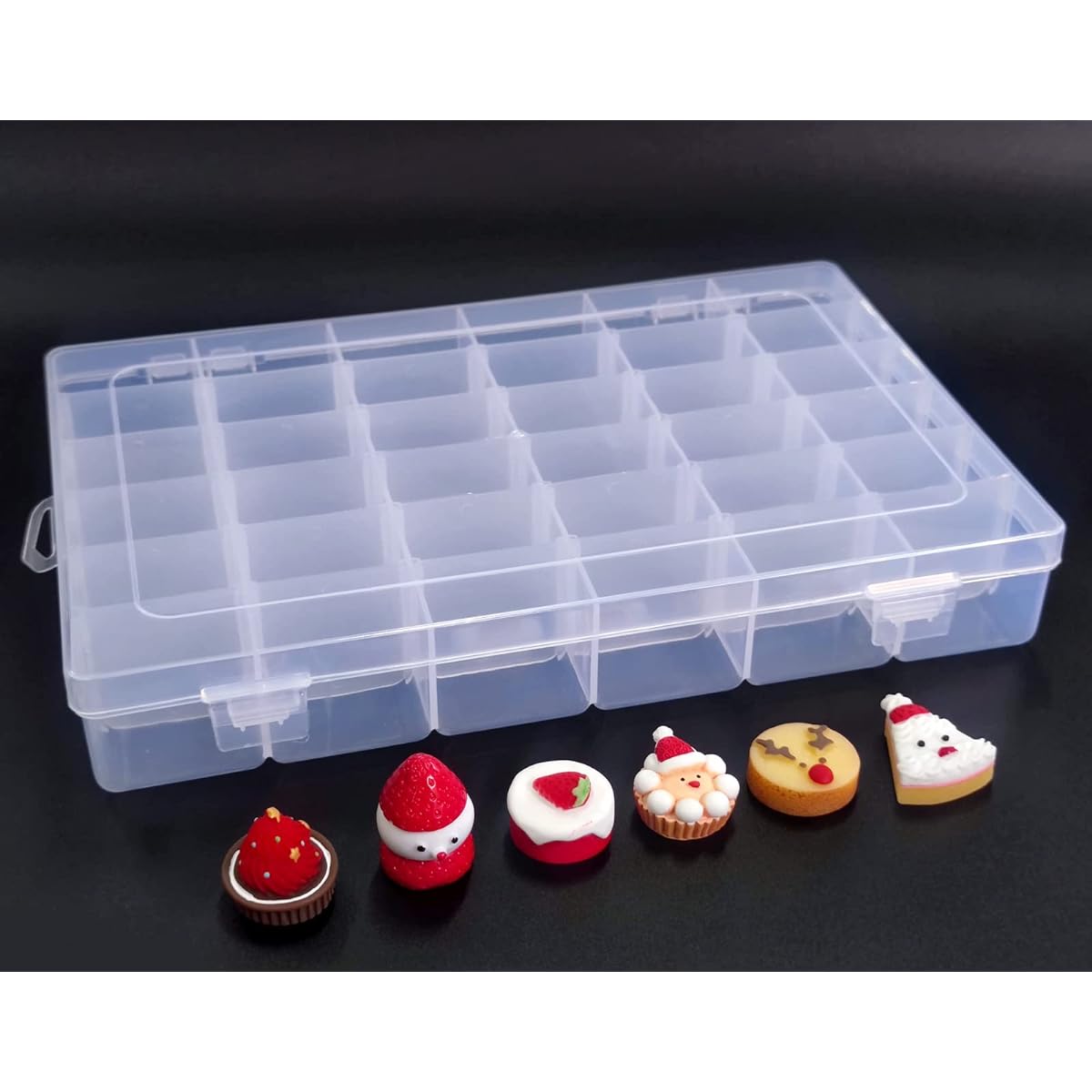 Miniature Food Pretend Play Kitchen Game Resin Toy Storage Box for Kids with Large Capacity Storage Box