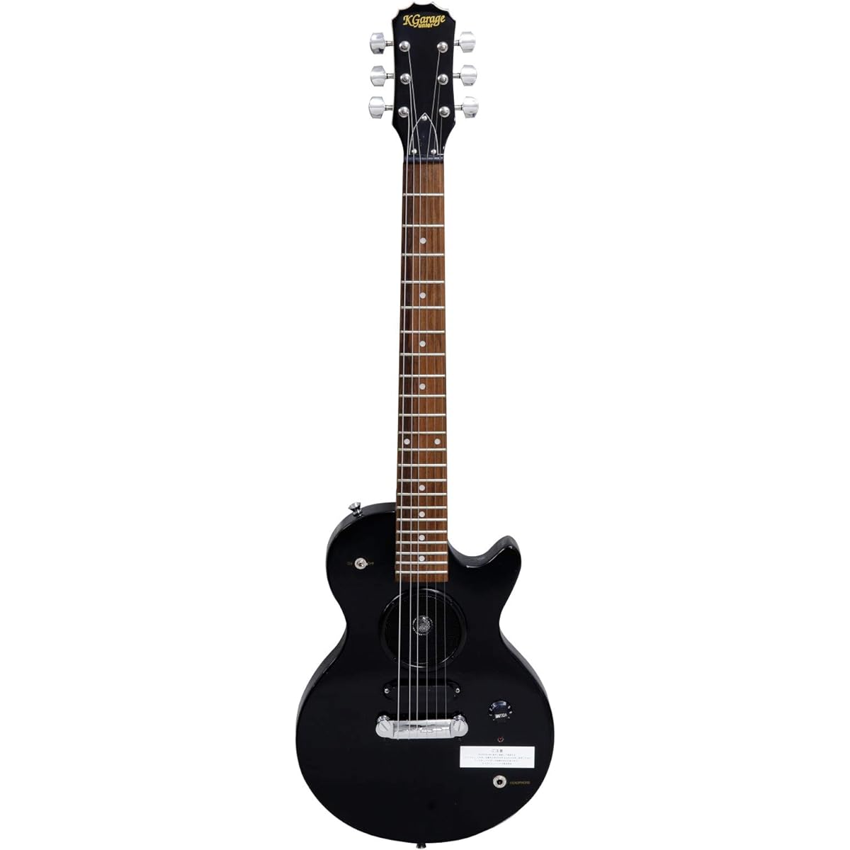 K-GARAGE Mini Guitar with Speaker LP Type SLP-180 Black