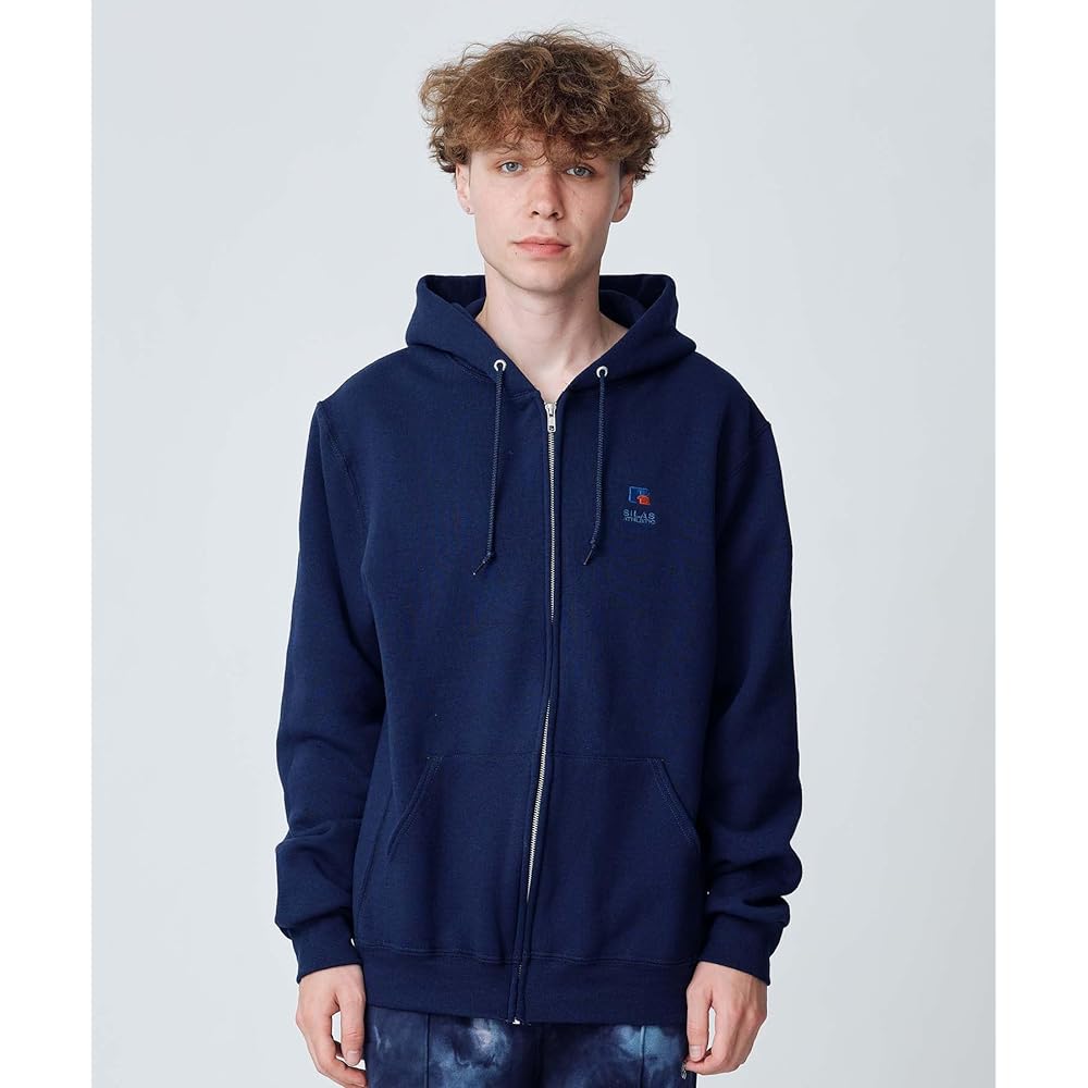 [Silas] Hooded Sweatshirt SILASxRUSSELL FULL ZIP HOODIE Men's