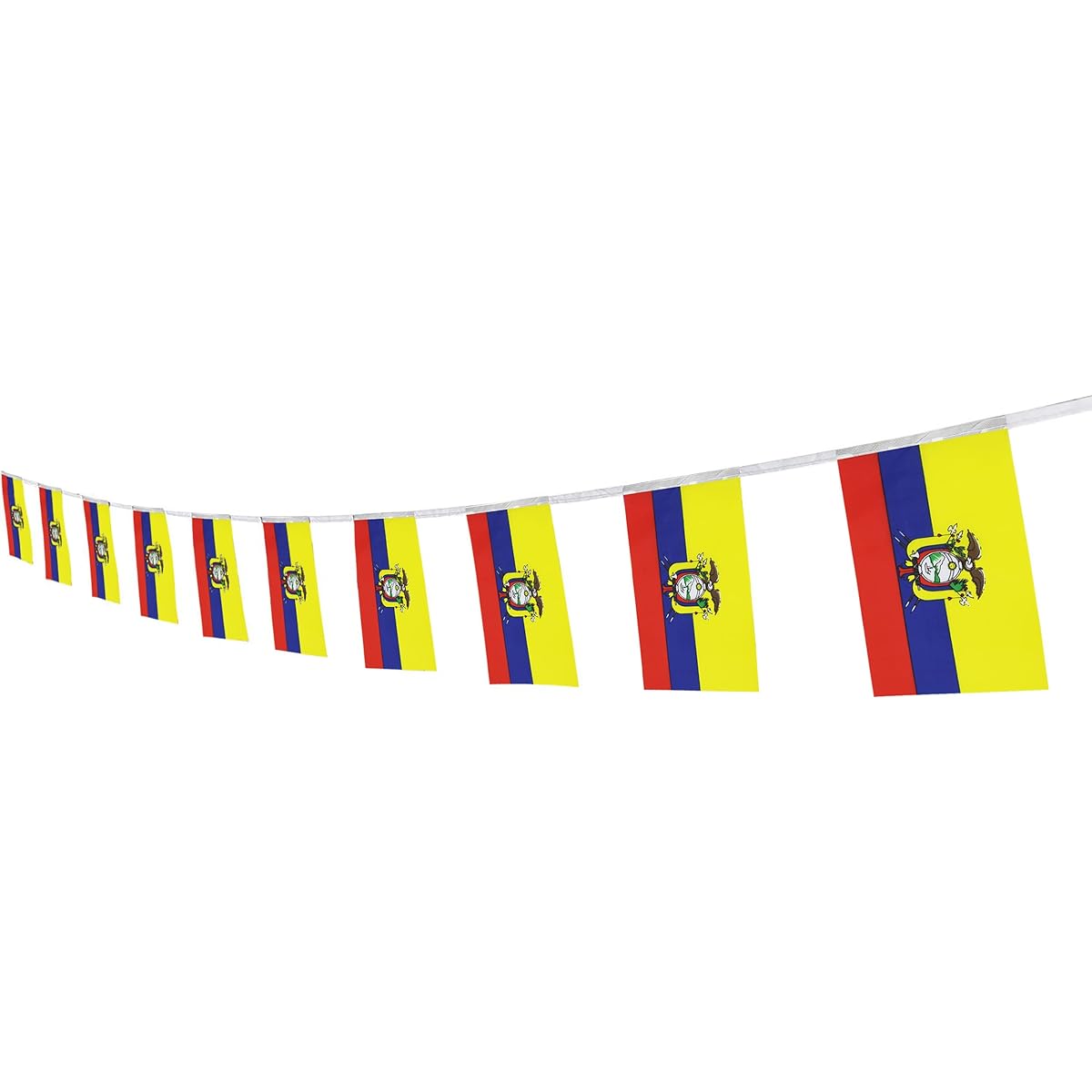 Ecuador Flags, Ecuador Flags 100ft/76pcs National Country World Pennant Flag Banners Party Decoration Supplies Olympic/Bar/Indoor/Outdoor Flags International Festival