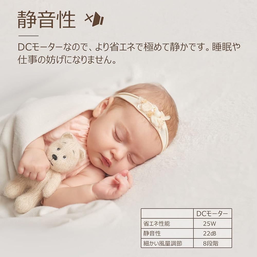 [New Release] MYCARBON Circulator, Quiet DC Motor, Fan, 20 Tatami Mats, Powerful Air Blower, Energy Saving, Up/Down, Left/Right Swing, 8 Levels of Air Volume, Remote Control Included, Timer Function, Small, Air Circulation, Room Drying, Clothes Drying
