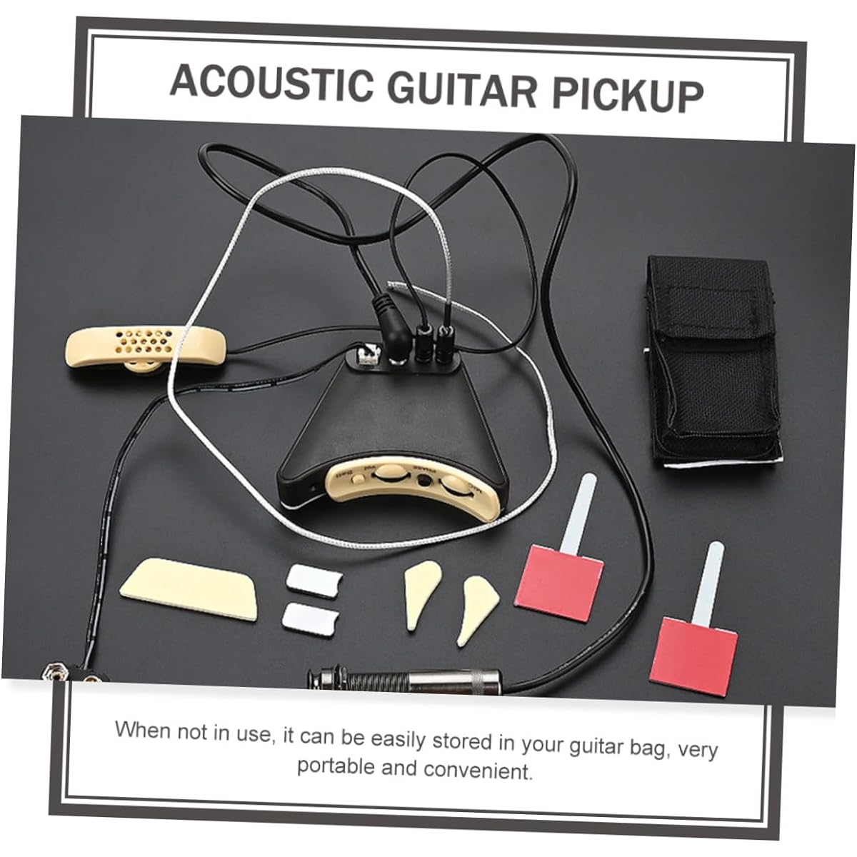SWOOMEY 1 Set Guitar Pickup Pickup Transducer Acoustic Guitar Pickup Transducer Folk Guitar Piezo Pickup Ballad