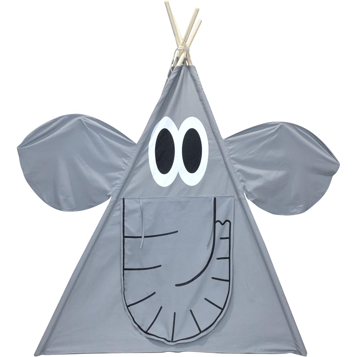 Elephant Teepee Tent for Kids with Carry Case Jungle Animal Kids Tent for Boys & Girls Large Enough Tent for Toddlers Babies Boys Kids Indoor Reading