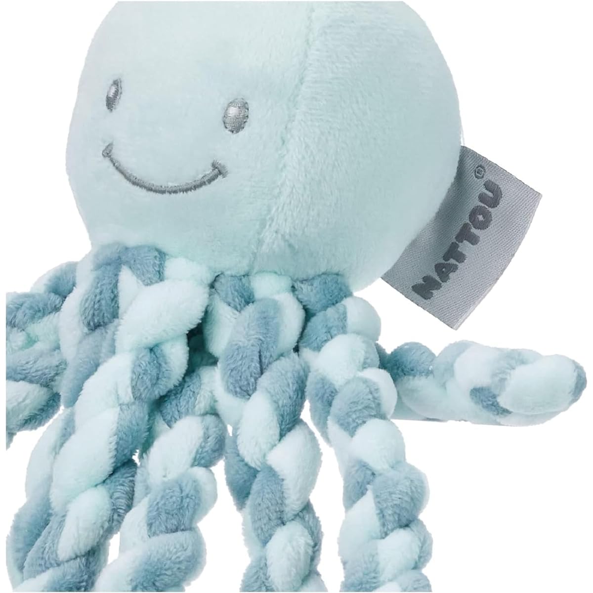 ou Lapidou Piu Piu Baby Stuffed Animal Octopus Animal Toy Newborn Infant Premature Baby Soft Body Pillow Washable Cute Soft Feeling Baby Shower Gift Present Boy Girl Official Japanese Product Certified by the Ministry of Health, Labor and Welfare (Green)