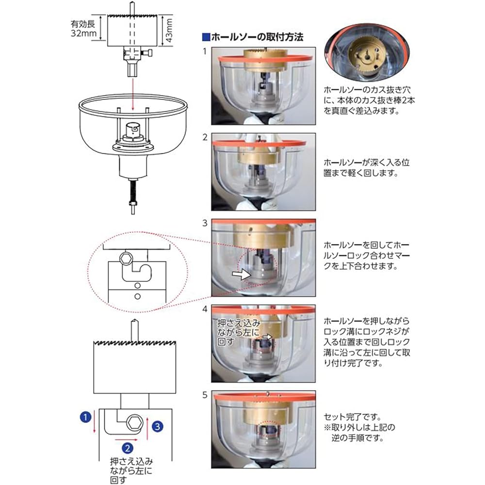 Winning Boar Downright Man φ100 Hole Saw DBC-100