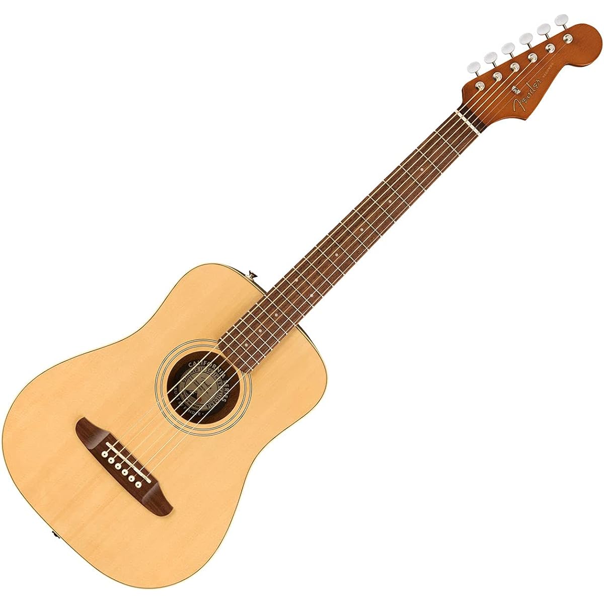 Fender Redondo Mini Natural Acoustic Guitar Beginner 12-piece Set Mini Guitar Small Natural Fender