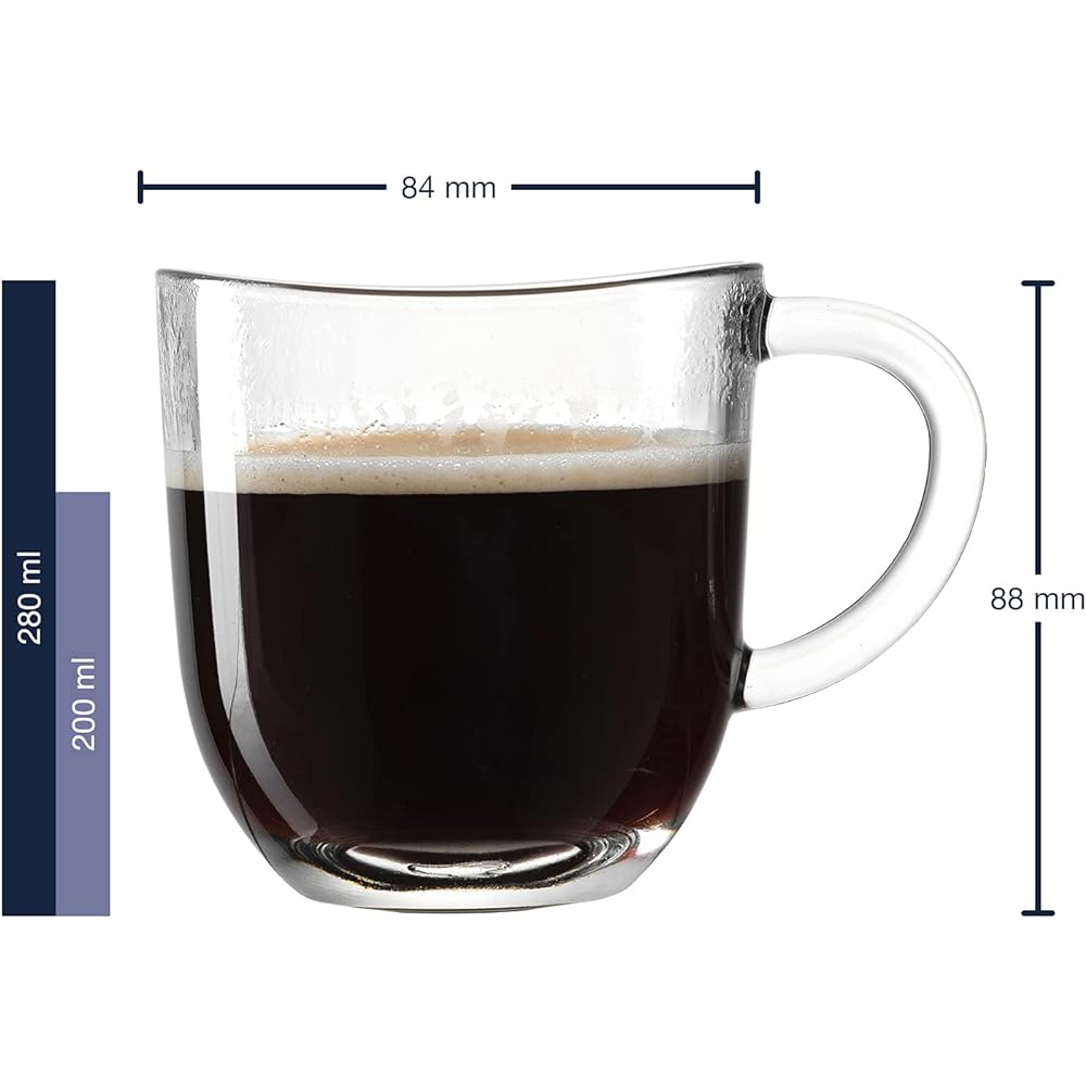 LEONARD Coffee Cup Set of 6 280ml Napoli 024202