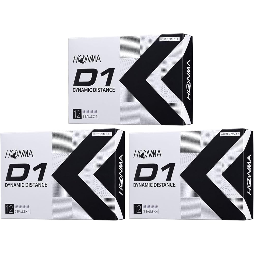 Honma Golf HONMA Ball D1 Ball 2022 Model 3 Dozen Set 3 Dozen (36 pieces)