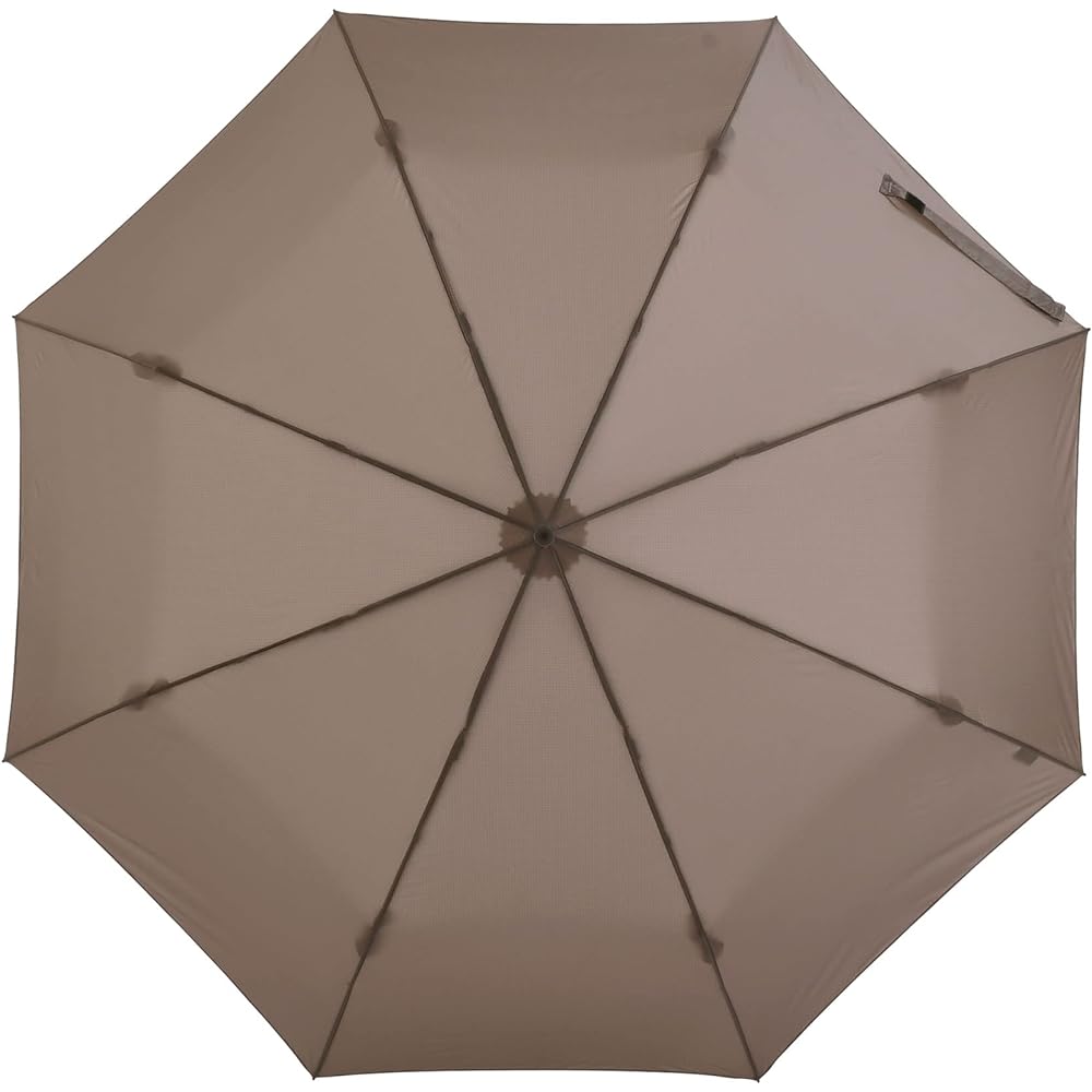 Amvel Folding Umbrella, Automatic Open/Close Umbrella, One-Touch Umbrella, Automatic Open/Close, Strong Water Repellent, Super Water Repellent, Compact, Large, VERYKAL8 Taupe, 230g