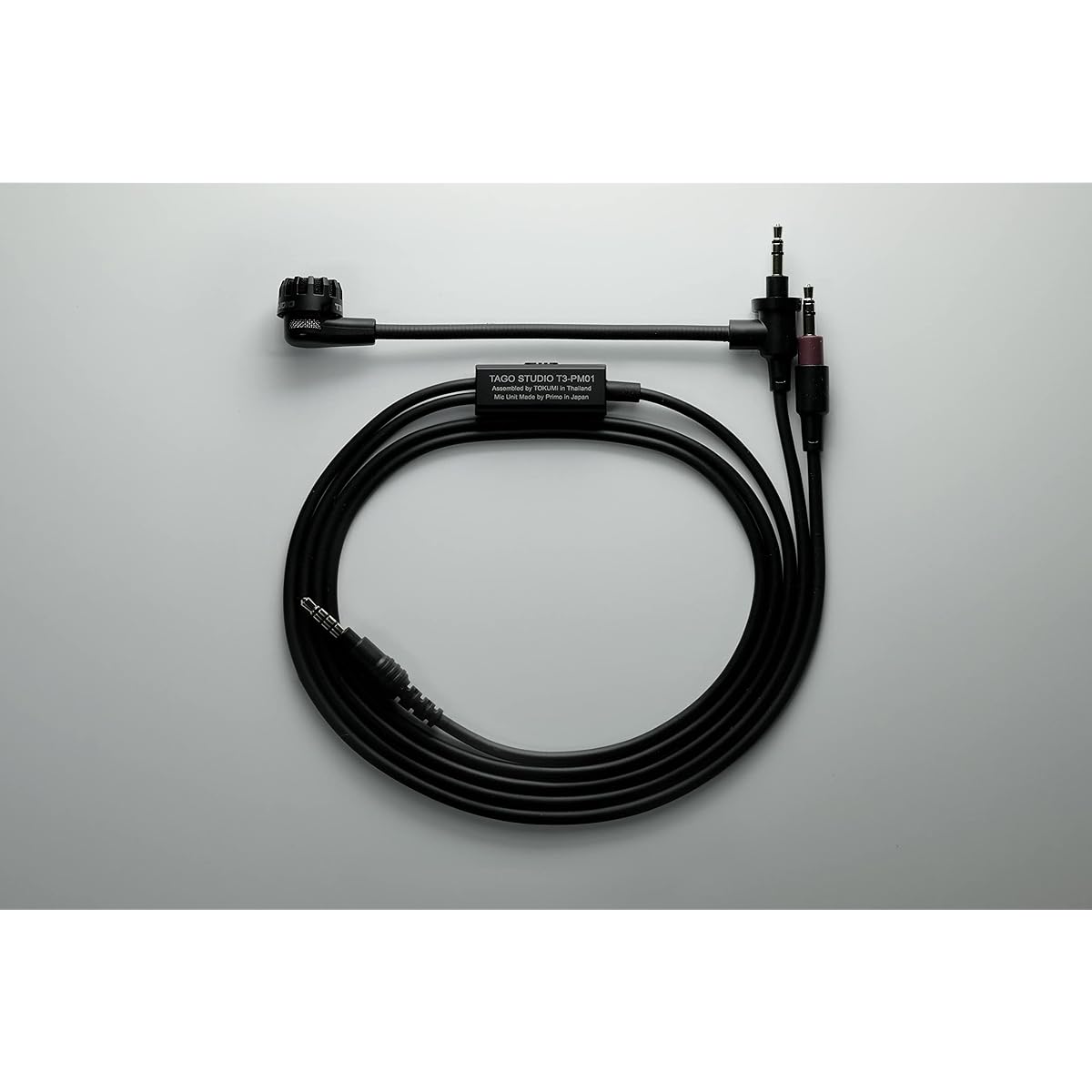 Cable with flexible microphone for TAGO STUDIO T3-03 (black)