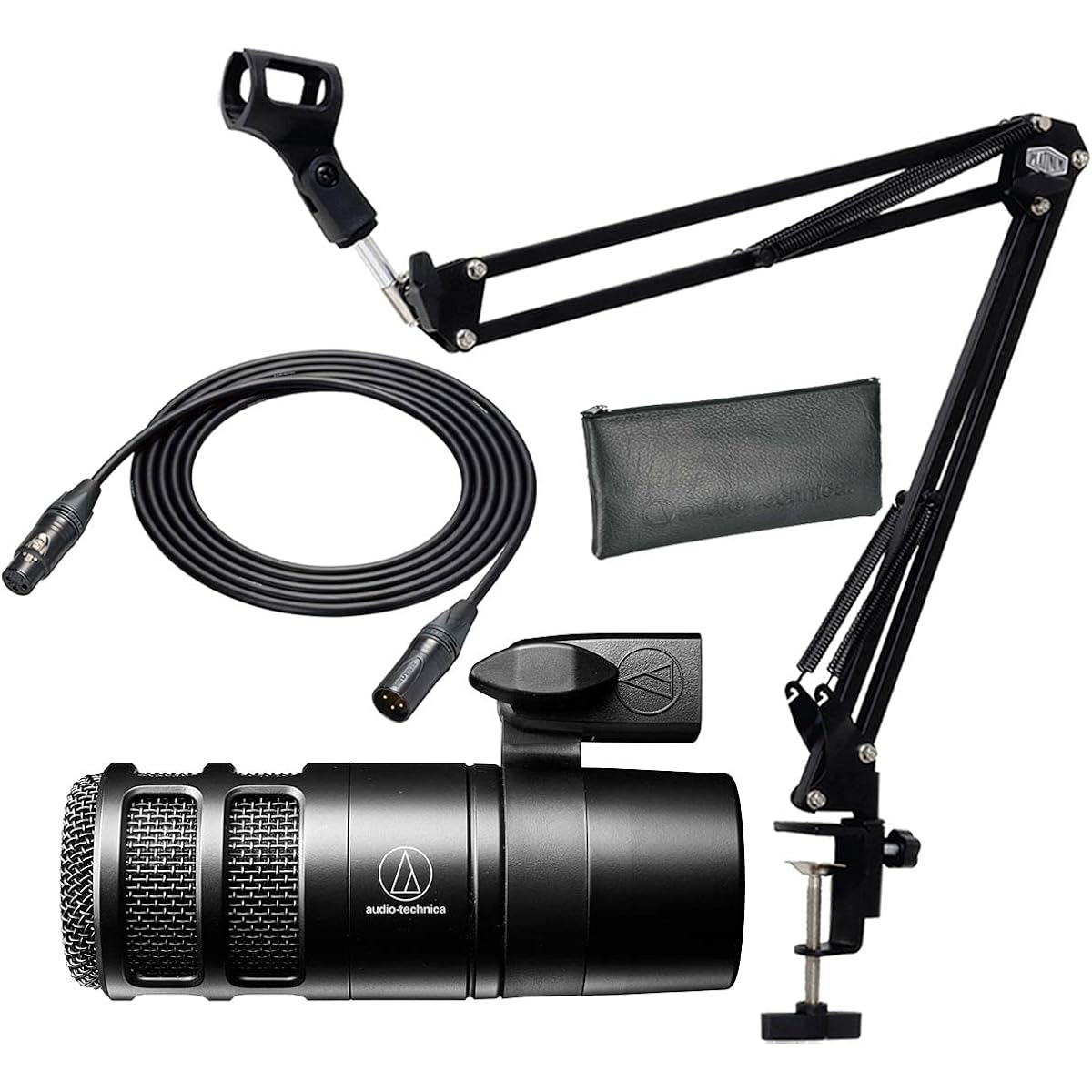 AT2040 Dynamic Microphone BX9 Starting Set -3m Genuine High-End Microphone Cable, Arm Stand Included-