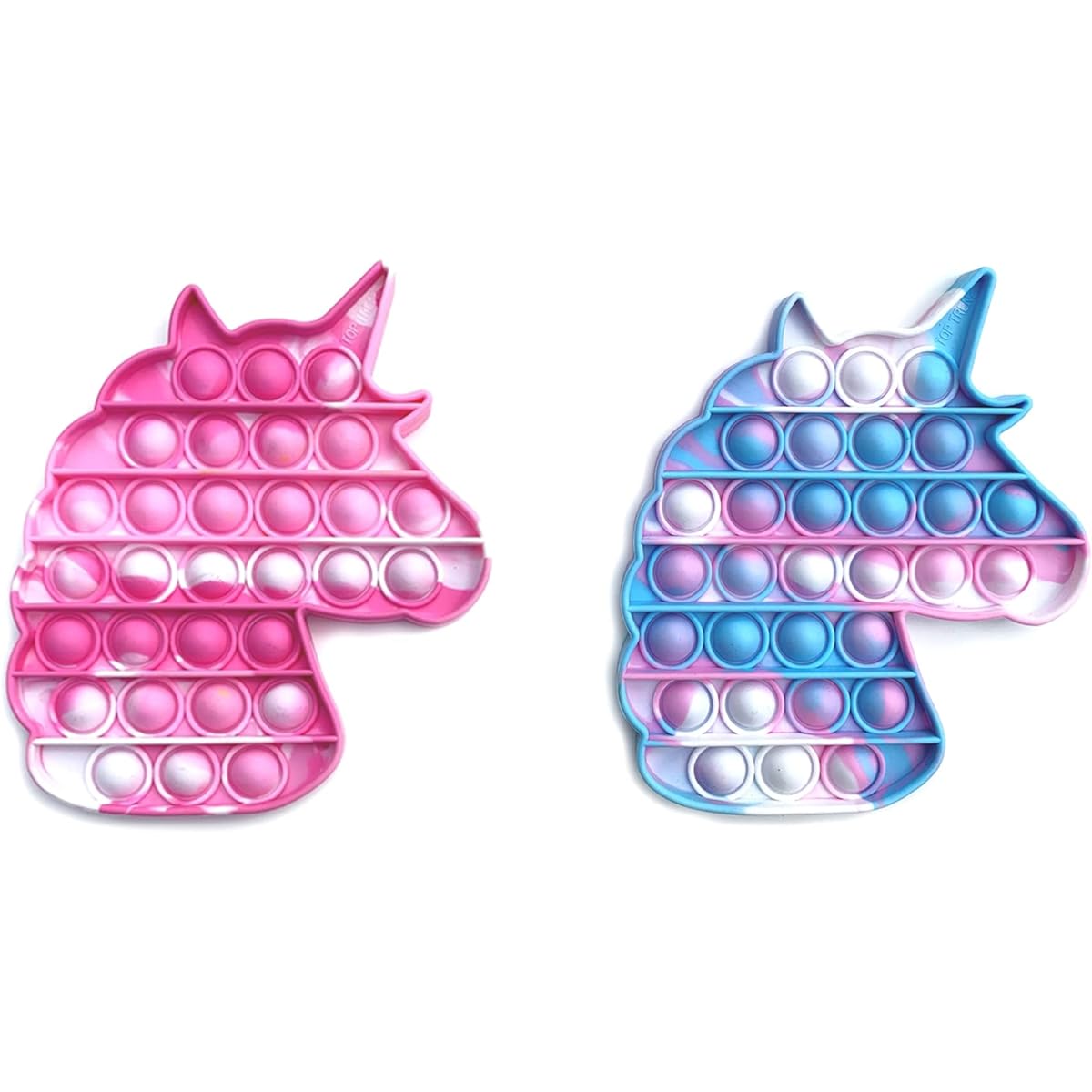 TOP TRENZ OMG Pop Fidget Toy Fidget Toy Stress Relief Anxiety Boredom Tie Dye Unicorn Tie Dye Pack of 2
