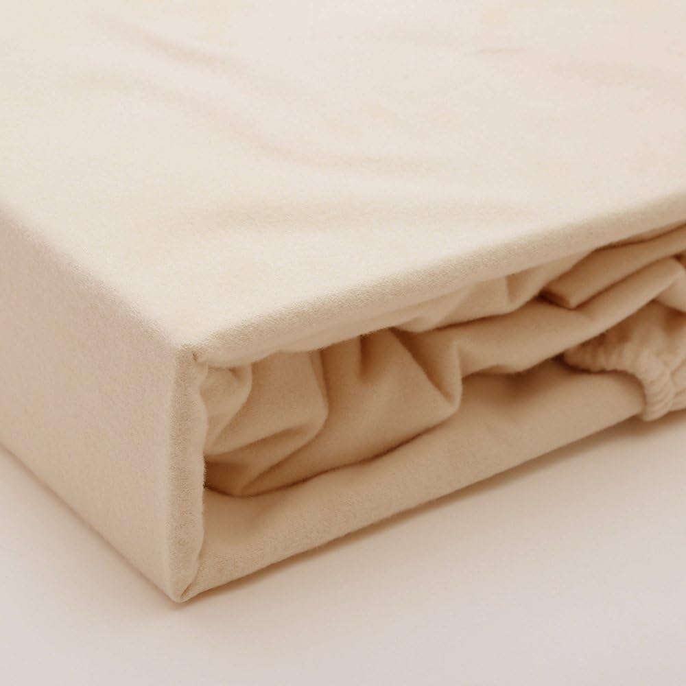 Showa-nishikawa Fitted Sheet Beige 140 x 200 x 40cm Double Brushed Material SUYA-LAB Furano Fitted Sheet D 2241285990206