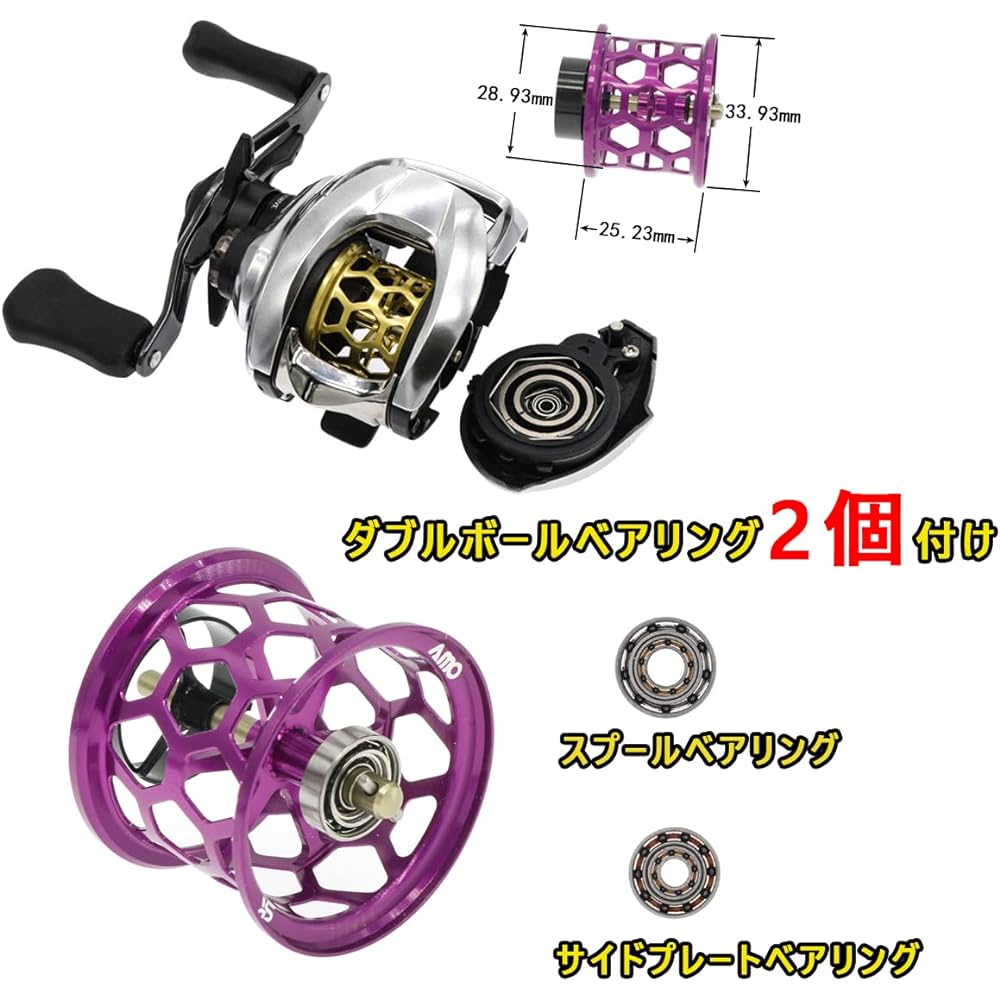 [Seiran Lure] Daiwa Bait Finesse Spool Steez Zillion SS T3 SV TW Bait Finesse Spool BFS 34mm Microcast Spool