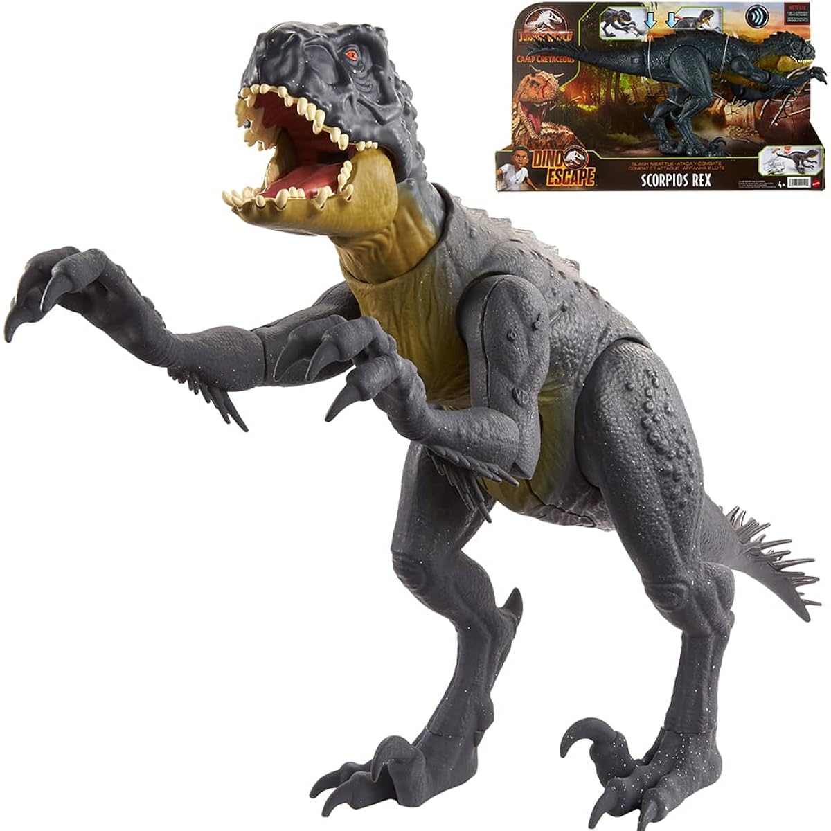 Mattel Jurassic World Super Action! Scorpio Rex [Total length: 43cm] [Ages 4 and up] HBT41