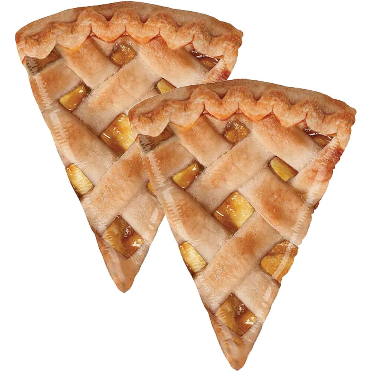 Realistic Apple Pie Slice 34" Foil Party Balloons, Set of 2