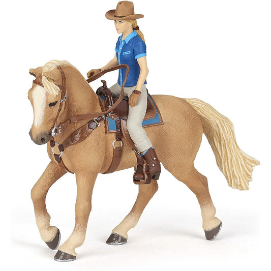 Cowgirl And Her Horse Figurine
