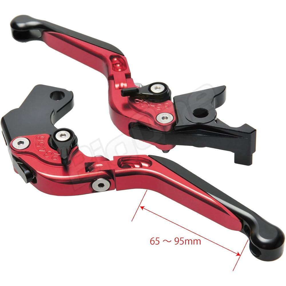 Billet Lever Set Lever Set Foldable Red/Black GSX-R750 GSX250S Katana Goose 350 Bandit 250-1 Bandit 400-2/V SV400S SV400 Bandit 250-V Early RF400