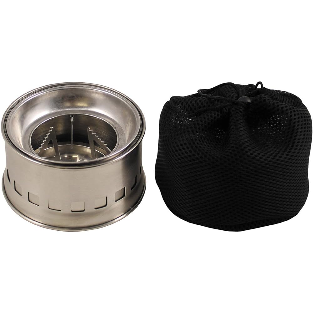 FOX OUTDOOR Bonfire Stand FOREST Windshield with Trivet, Assembly Type, Stainless Steel, Storage Bag Included