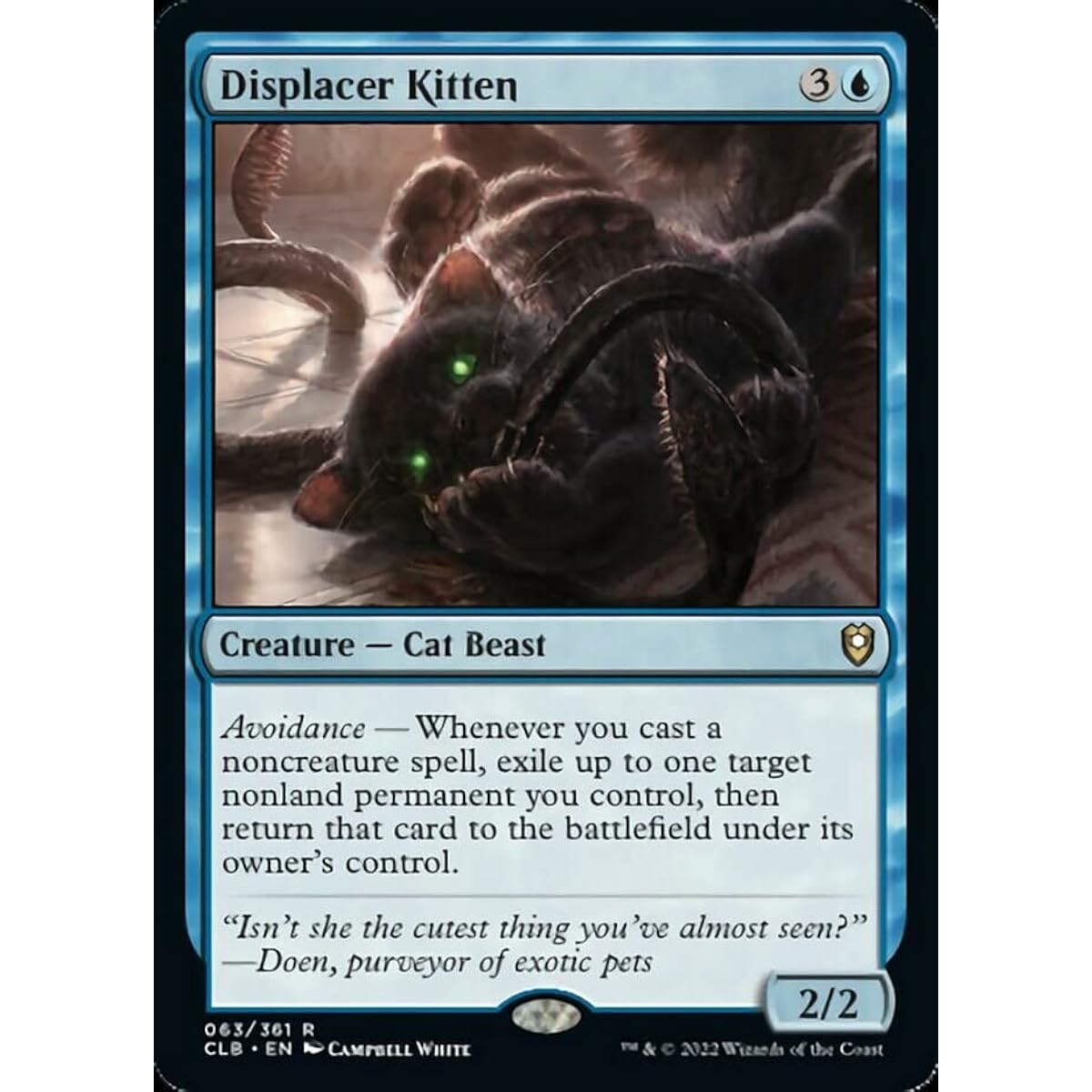 Magic: The Gathering - Displacer Kitten (063) - Battle of Baldur's Gate
