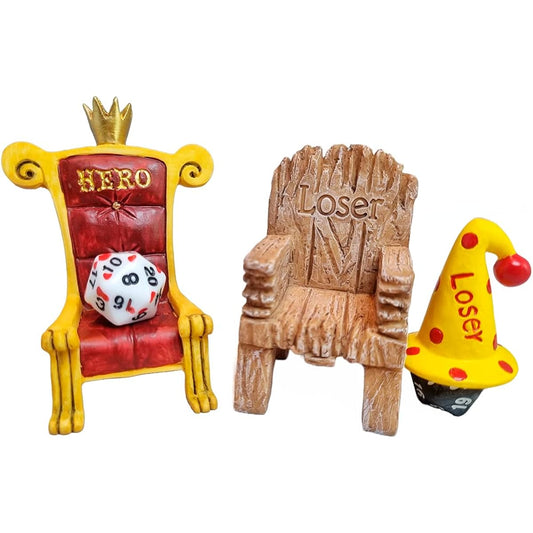 Power Beast Dungeon DND Dice Prison Time Out Chair Dancy Hat Throne Dice Prison Polyhedral Dice D&D Dungeon Master Dungeons & Dragons