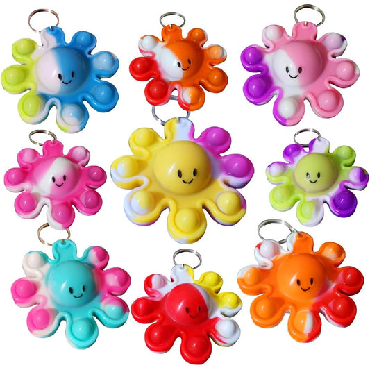 (Student Party Favors) 50 Pack Octopus Bulk Mini Pops Fidget Gifts for Holidays, Boys and Girls, Kids Party Favors for Classroom, Student Prizes