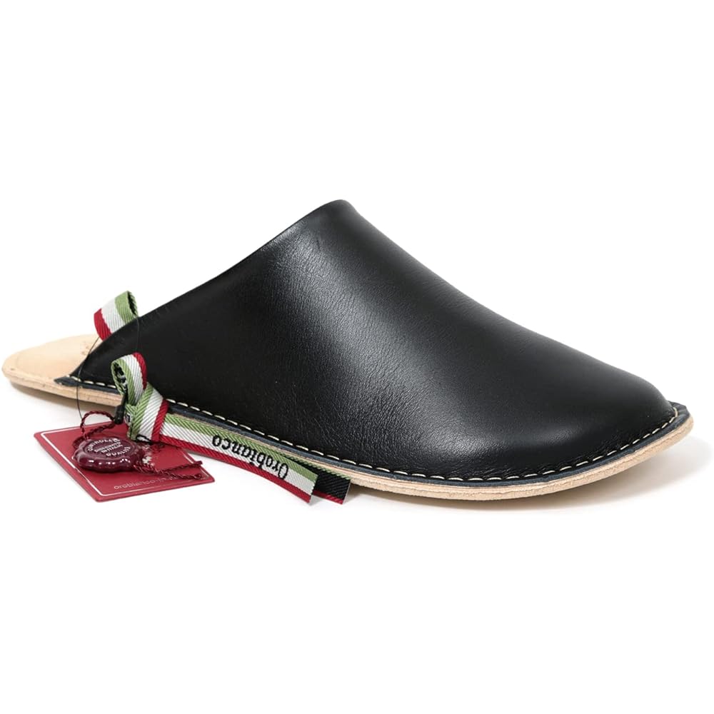 [Orobianco] UMAYA Room Shoes, Leather Slippers, Genuine Leather, Made in Japan, Unisex