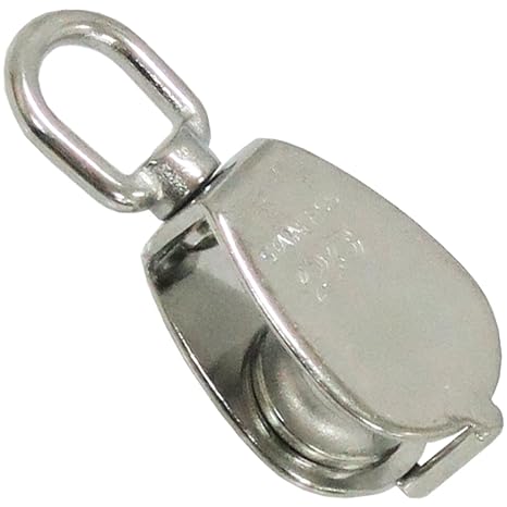 Himejiya Stainless Steel Bean Block Pulley 1 Wheel #25 MB-25