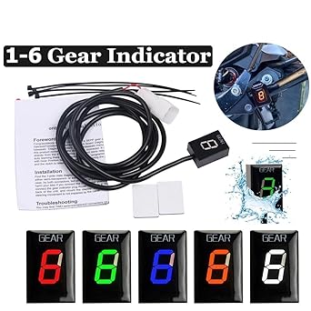 Speed Display Meter Gear Indicator Kawasaki ZX6R ZX-6R ZX6RR ZX-6RR ZX10R ZX-10R Z750 Z1000 Z 750 1000 ER-6N ER6N Motorcycle Gear Display Meter