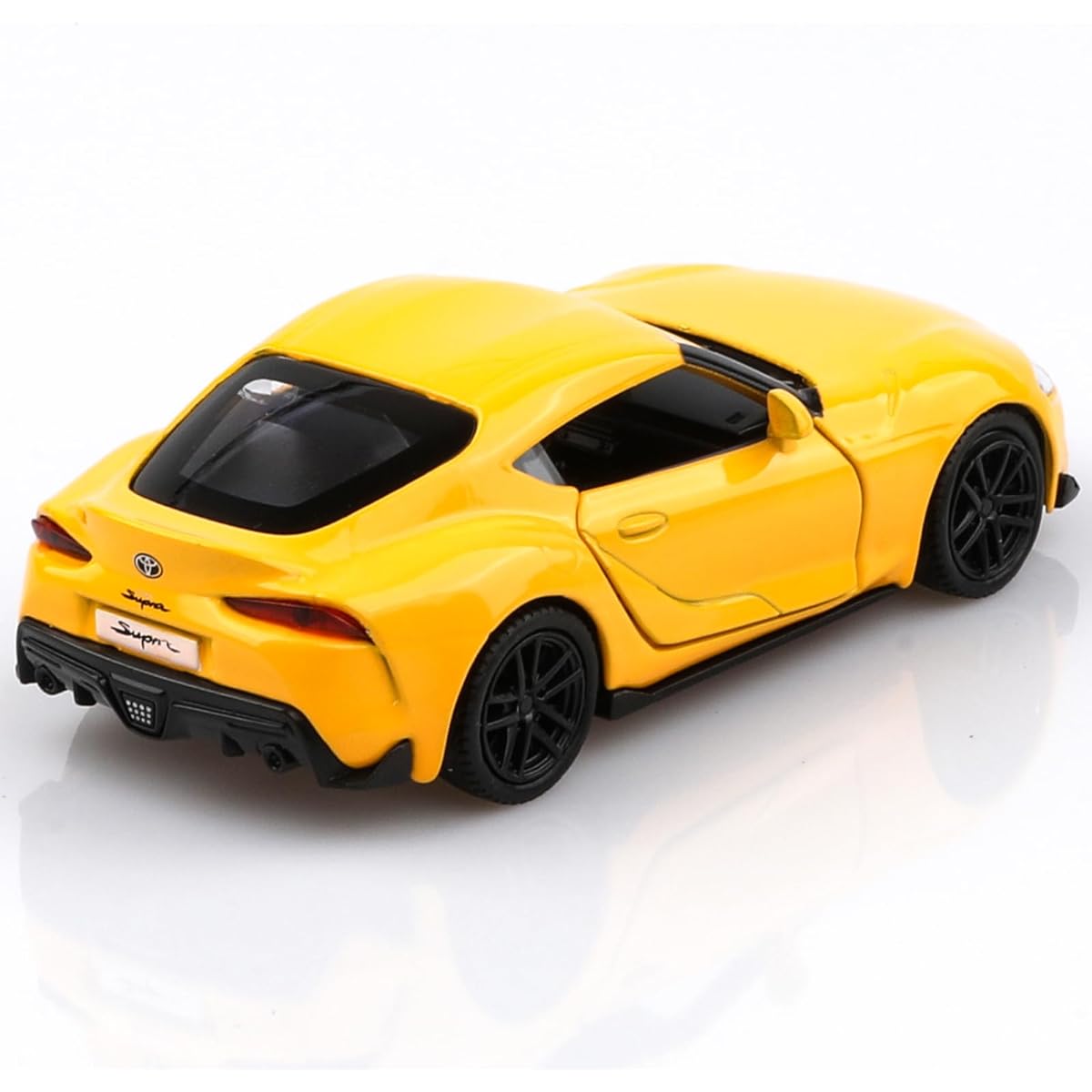 TOKAXI 1/36 Scale Toyota Supra Toy Car Toyota Supra Diecast Car Model Pull Back Toy Car Vehicle Gift for Boys Girls (Yellow)