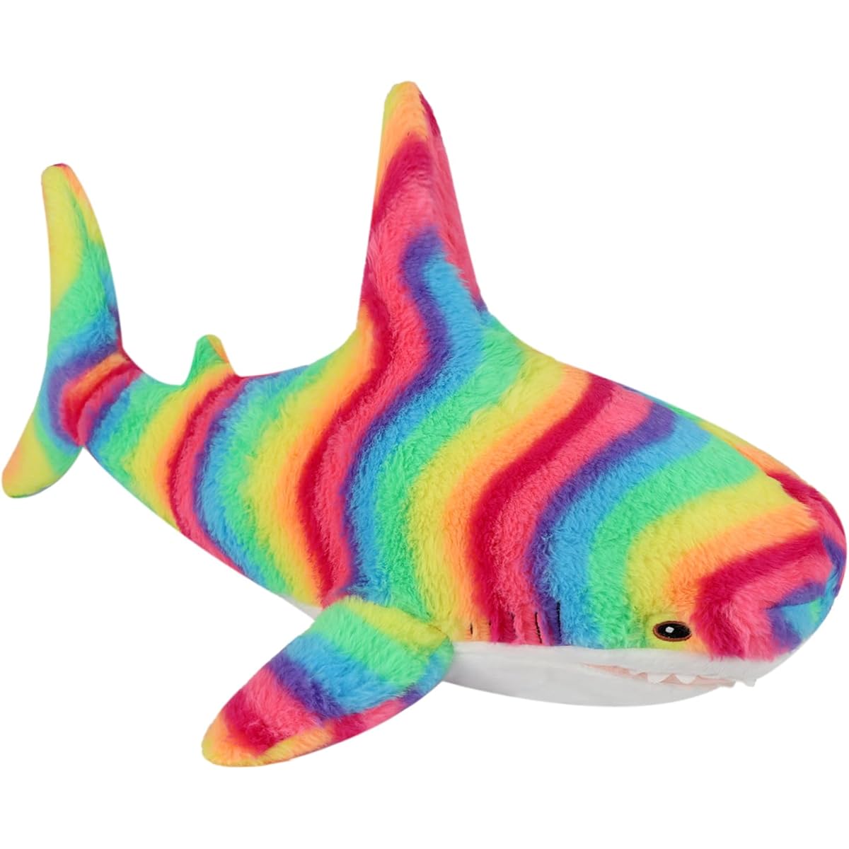 MUPI Shark Stuffed Animal, 17" Shark Plush Toy, Shark Ocean Plush Toy, Large Stuffed Animal, Shark Doll, Sea Animal (Rainbow)