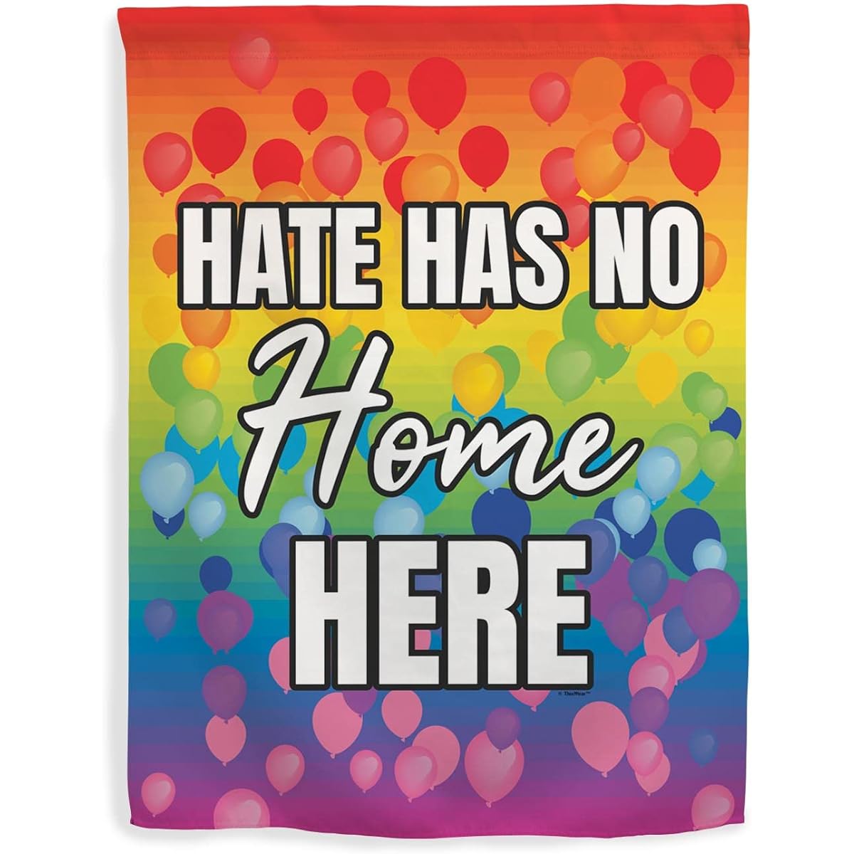 LBGTQ Pride Gear Equality LBGTQIA Hate Has No Home Here Vertical House Flag