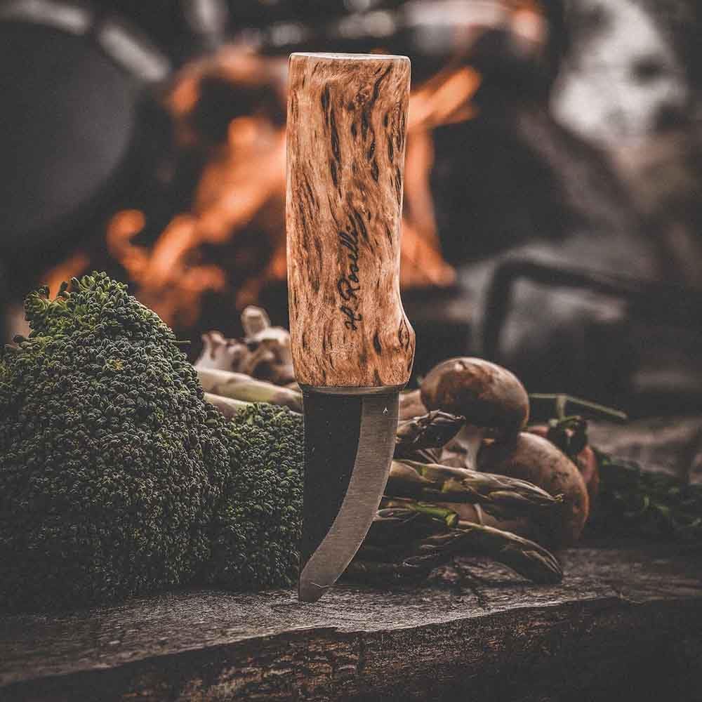 Roselli Grandfather Hunting Knife R120 Puukko [Roselli Woots] [Curly Birch] Grandfather Finland Puukko