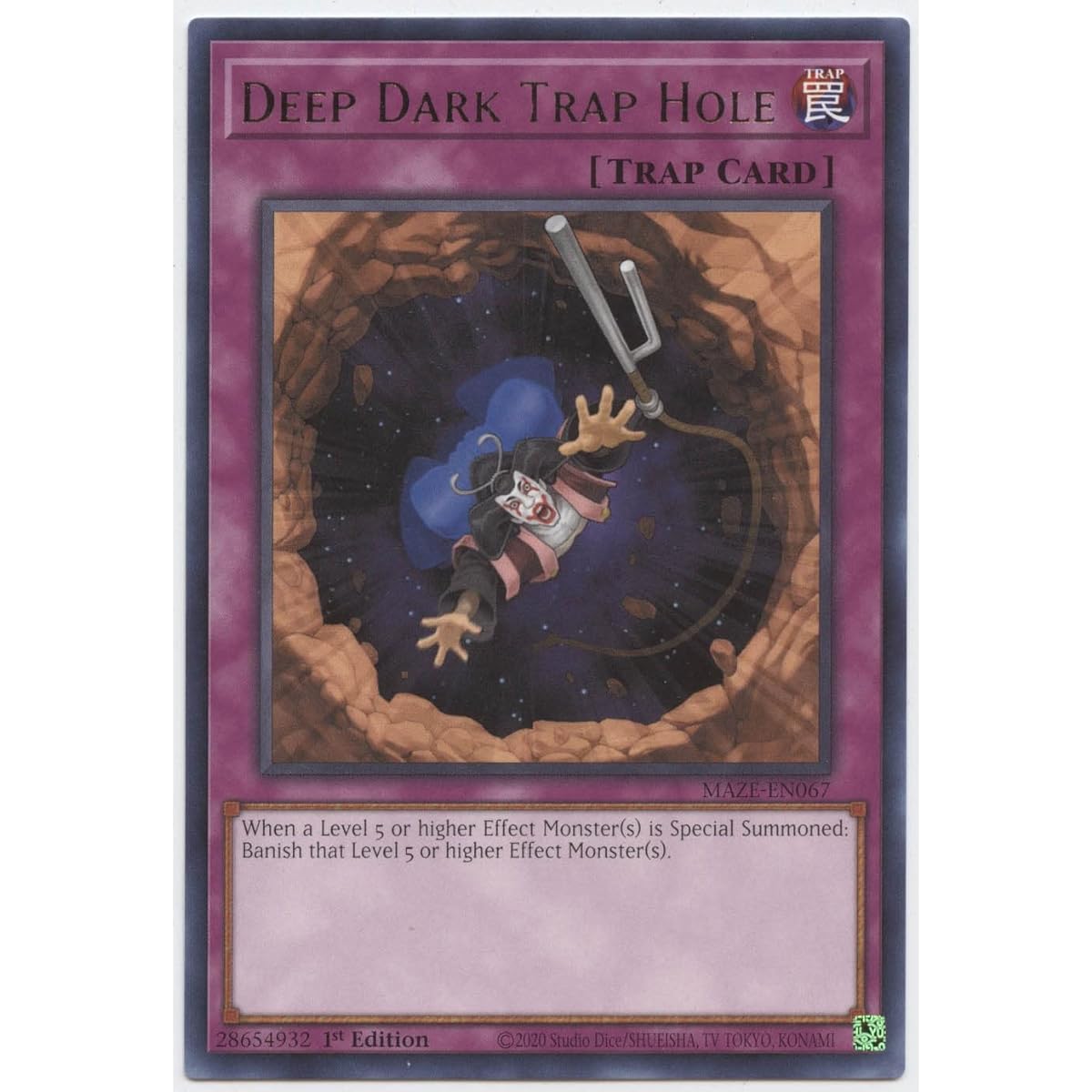 Deep Dark Trap Hole - MAZE-EN067 - Rare - 1st Edition