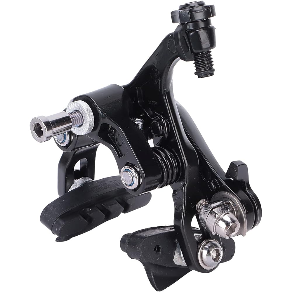 Hinsoo Caliper Brake Dual Pivot Brake Bicycle Rim Brake Center Mount Front Rear Caliper Improve Brake Efficiency Long-Term Use Easy Installation