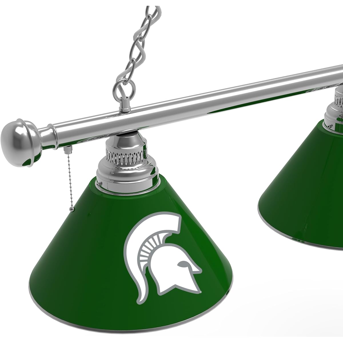 Michigan State 3 Shade Billiard Light