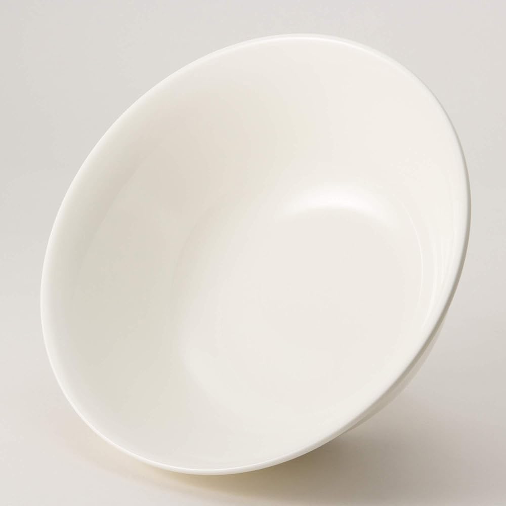 NARUMI Bowl Plate Chinese Cooking Tableware White 21cm Noodle Bowl Microwave Warmable Made in Japan 8906-3379