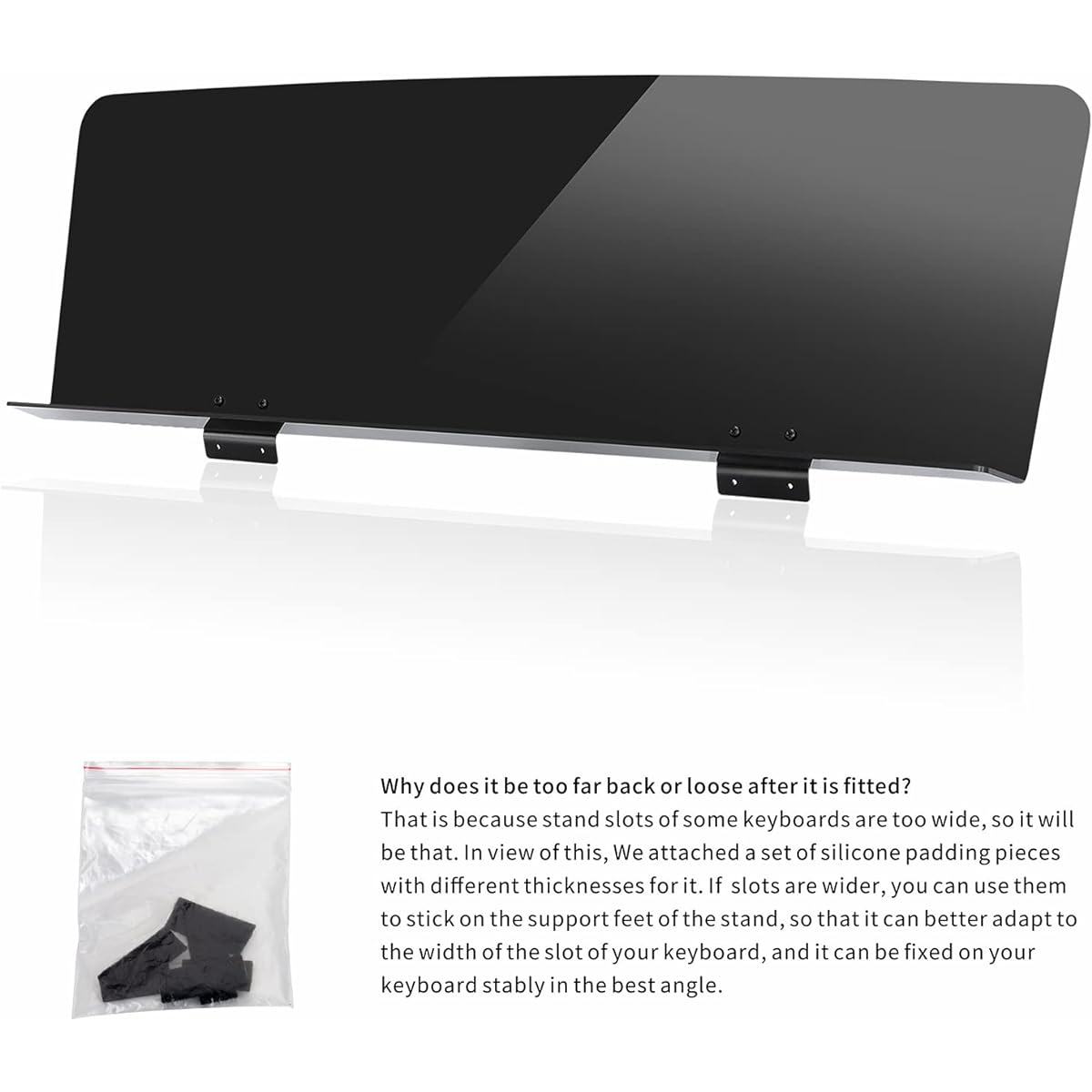 ATNEDCVH Keyboard Music Stand Music Stand Compatible with Casio Roland Yamaha P35 P45 P48 P49 P105 P115 P121 P125 P128 KB PSR YPT EW NP KBP DGX Series Digital Piano (Glossy Black)