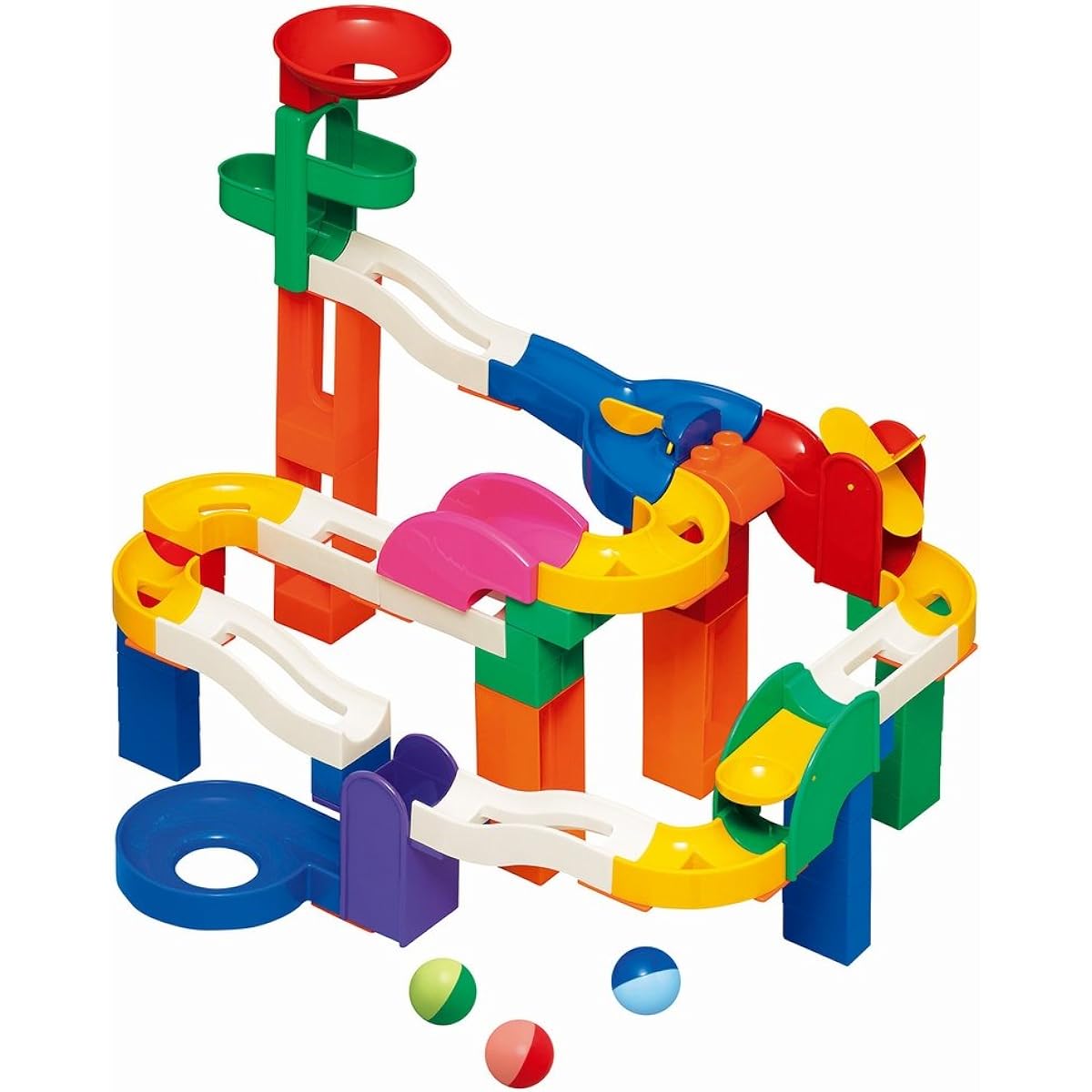 Royal Rolling Coaster DX & Rolling Coaster (L) [Set Purchase] (Educational Toys/Finger Play/Development) Toys Block Play Rolling Play (Large Parts/Ball Coaster)