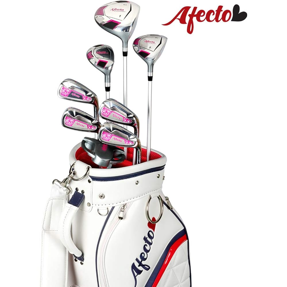[Right-hand] AFECTO Women's Golf Club Set 8 Clubs + Lightweight High Quality Caddy Bag Included Direct Manufacturer Golf Shop