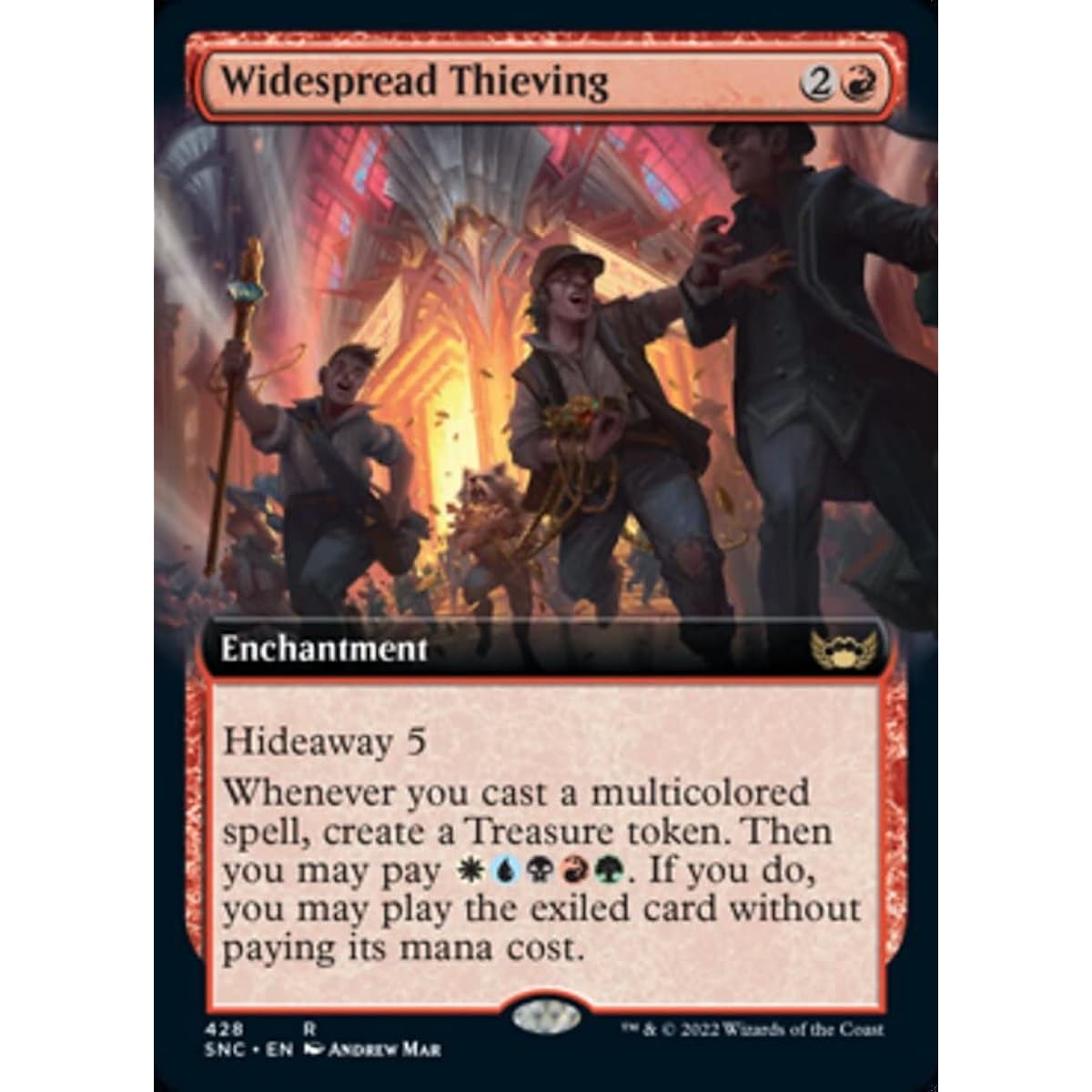 Magic: The Gathering - Widespread Thief (428) - Extended Art - Streets of New Capena