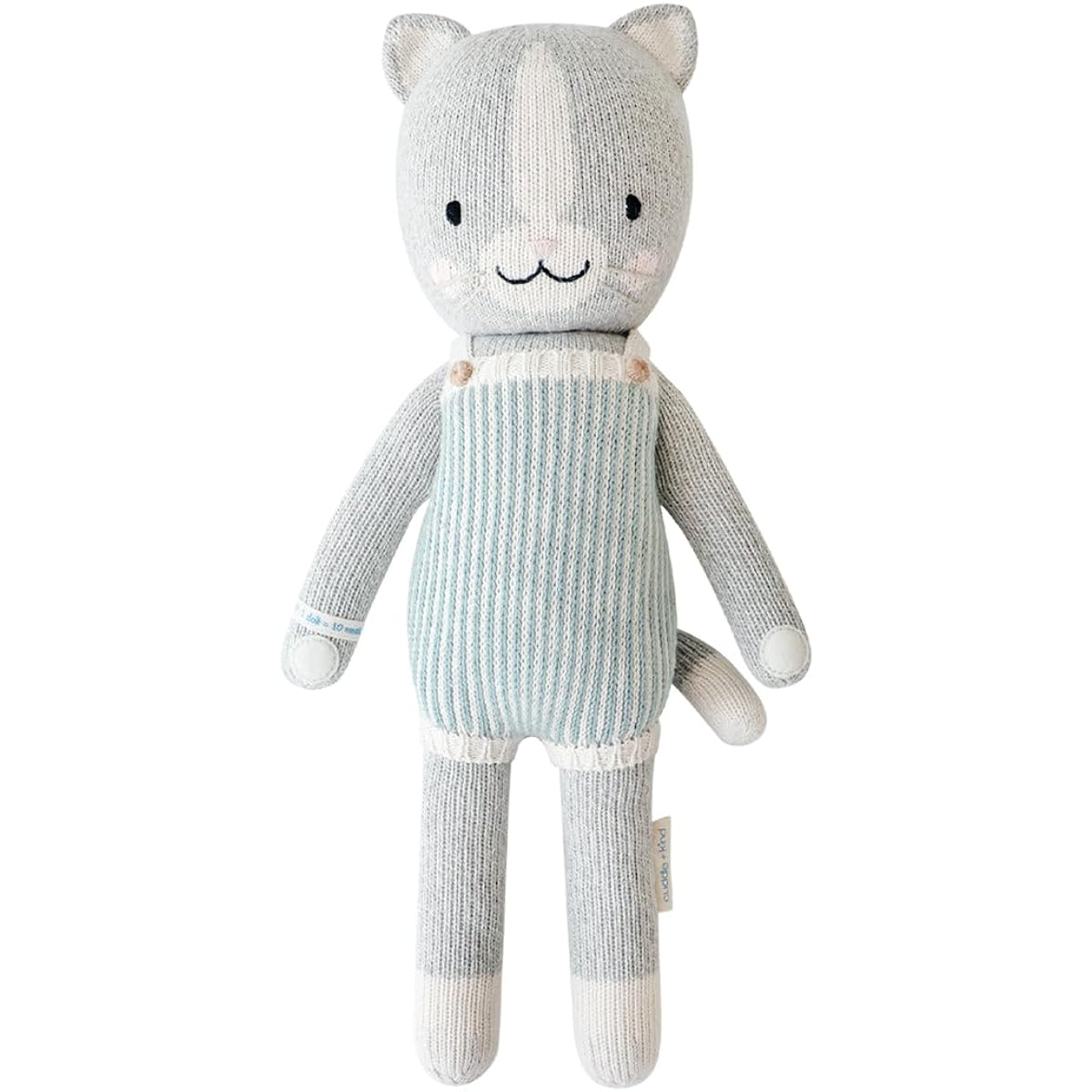 cuddle + kind Dylan The Kitten Doll - Lovingly Handcrafted Dolls for Nursery Decor, Fair Trade, Heirloom Quality Plush Toys for Girls & Boys, 1 Doll = 10 Meals
