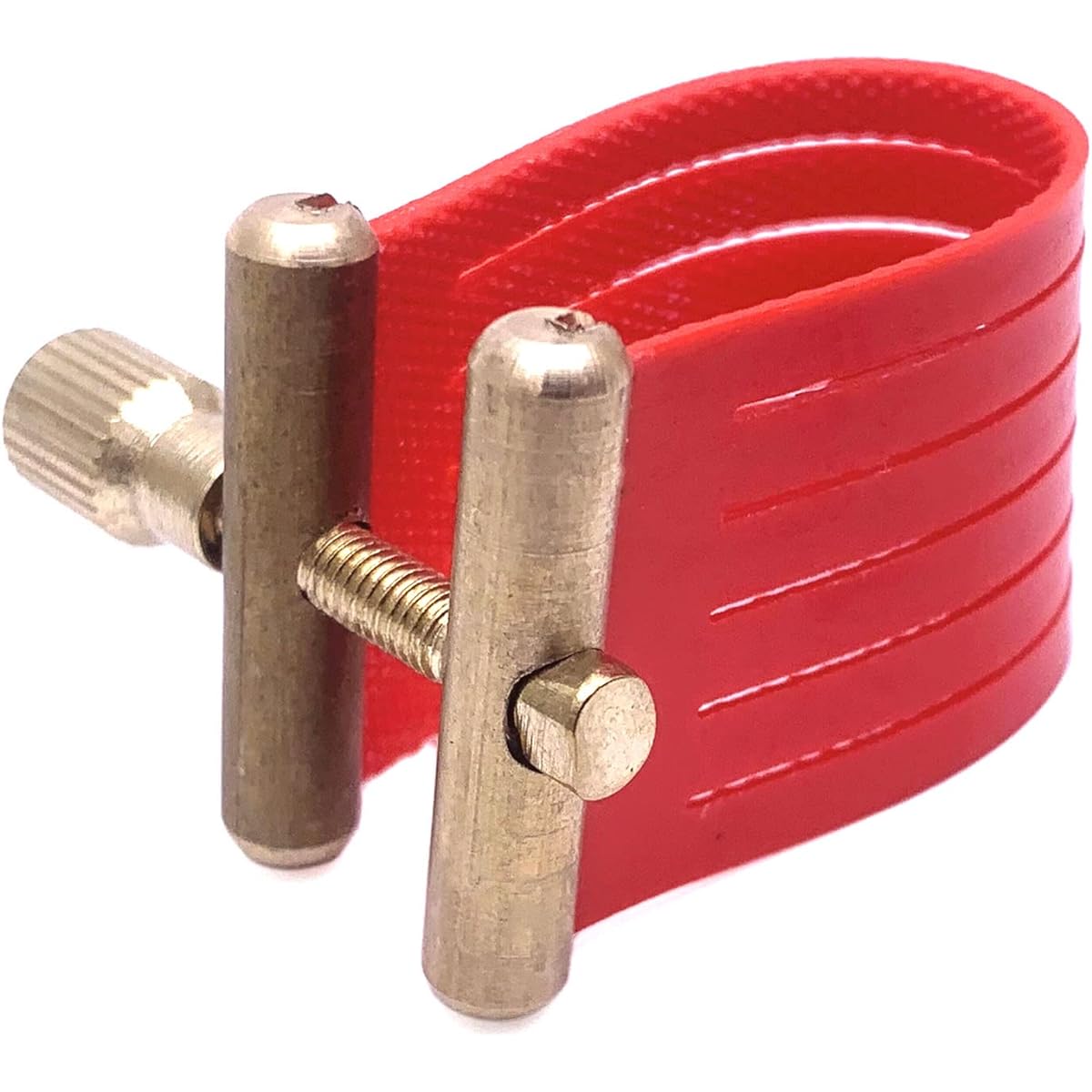 TUOREN Soprano Saxophone Mouthpiece Ligature Compact Durable Carbon Fiber (Red)