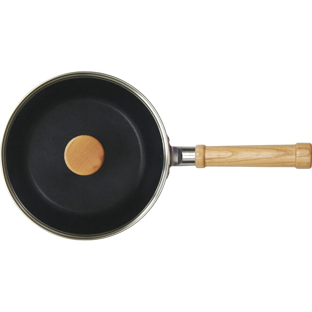Urushiyama Metal Industry One Handed Pot Frying Pan with Glass Lid IH Compatible Made in Japan Multi Deep Pan Itaru 20cm 20005